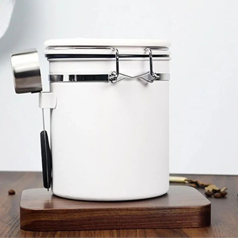 1800 мл канистра для кофе из нержавеющей стали герметичный контейнер с датой