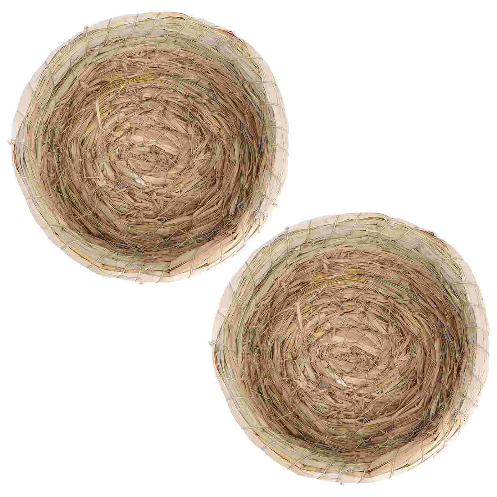 

2Pcs Pigeon Nests Household Breeding Nests Pet Bird Breeding Houses (Coffee)