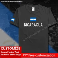 nicaragua custom jersey fans diy name number brand logo high street fashion hip hop loose casual t shirt nic nicaraguans