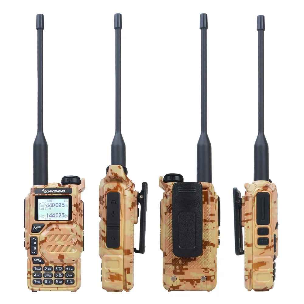 50-600 МГц RX Quansheng UV-K5 камуфляжная рация VHF UHF TX DTMF VOX FM Air Band быстрая копия