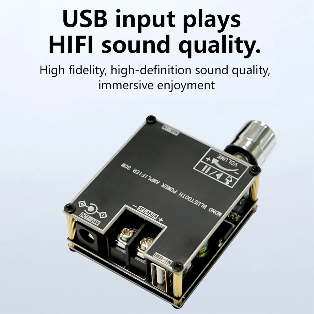 ZK-301B моно 30 Вт плата усилителя звука DC9-24 В Bluetooth-совместимая 5 3 управление через