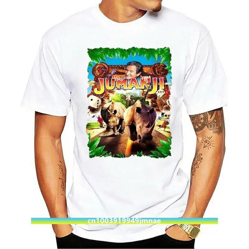

Jumanji Movie Men Tshirts Streetwear Fashion Tshirt Homme boutique T Shirts Black And White T-Shirt Xxxxl