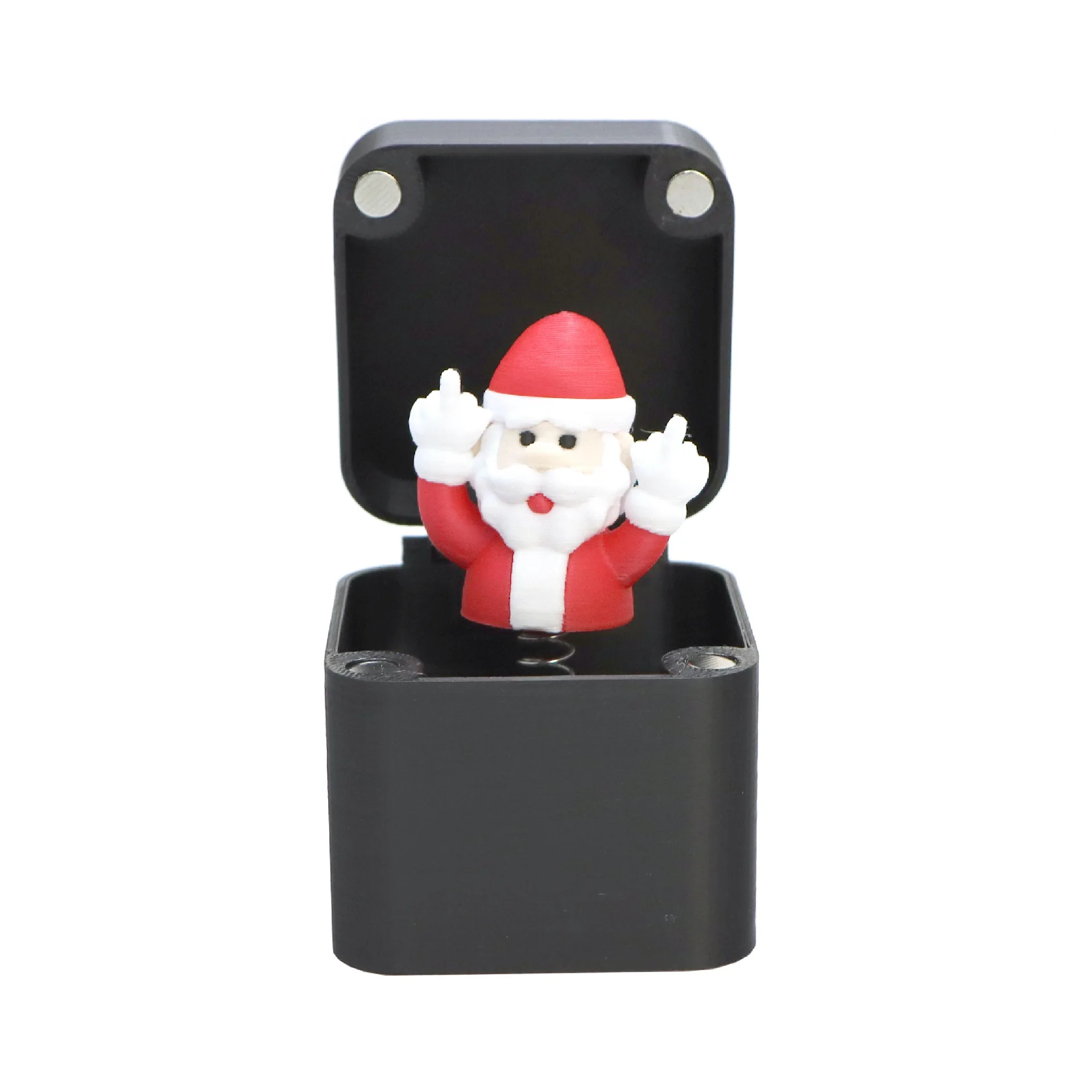 Out of The Box Всплывающая подарочная коробка Санта-Клауса Креативный стол Домашний декор Подарки Средний палец Новинка Рождественский забавный розыгрыш Подарок