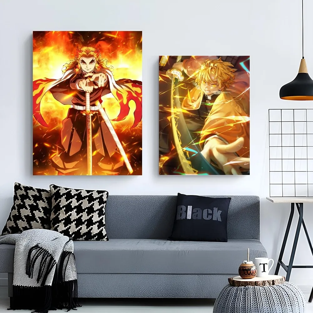 D-Demon S-Slayer аниме японский плакат бумажная печать для дома гостиной спальни входа