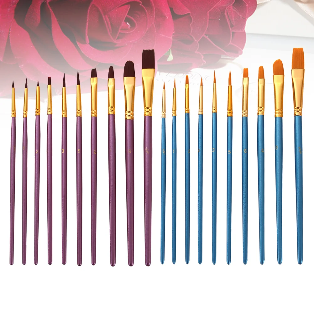

20 Pcs Painting Pen Drawing Brush Set Watercolor Brush Set Gouache Brushes Painting Artist Brush Set