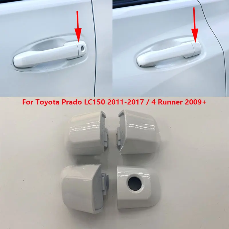 

For Toyota Land Cruiser Prado LC150 2011-2017 / 4 Runner 4Runner 2009+ Exterior Outside Door Handle Cover Cap Lid