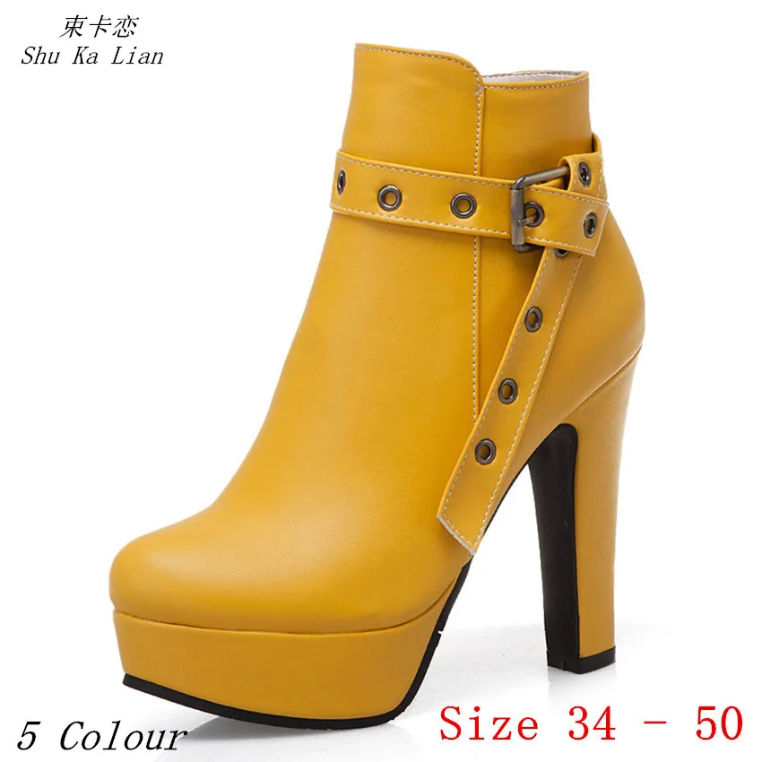 

Женские ботильоны на платформе, демисезонные полусапожки на высоком каблуке, женские полусапожки, женская обувь, размеры 34-40, 41, 42, 43, 44, 45, 46, 47, 48, 49, 50