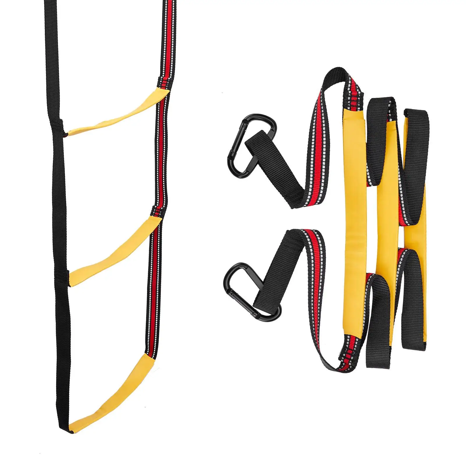 

Fishing Rope Ladder Assist Boarding Ladder with Hooks Folding Swim Ladder for