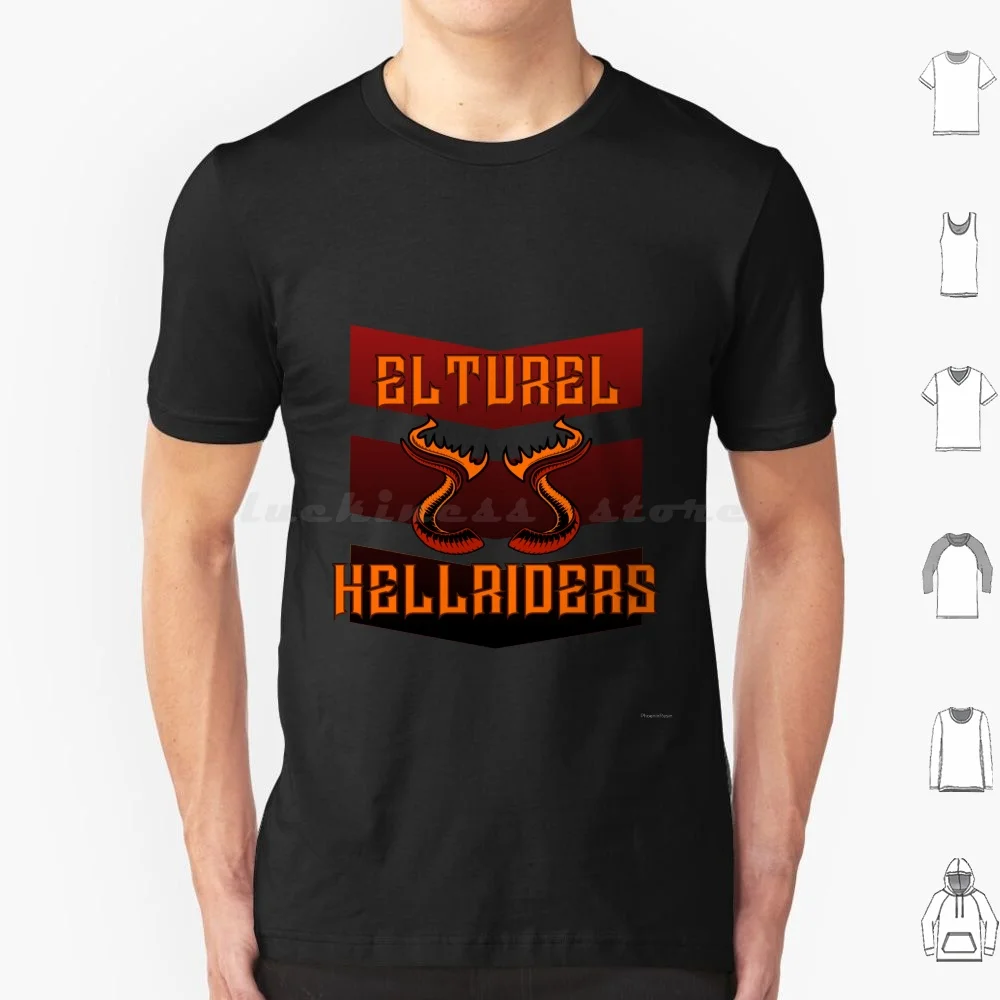 Футболка Elturel Hellriders с профессиональным логотипом 6xl хлопковая крутая футболка и D