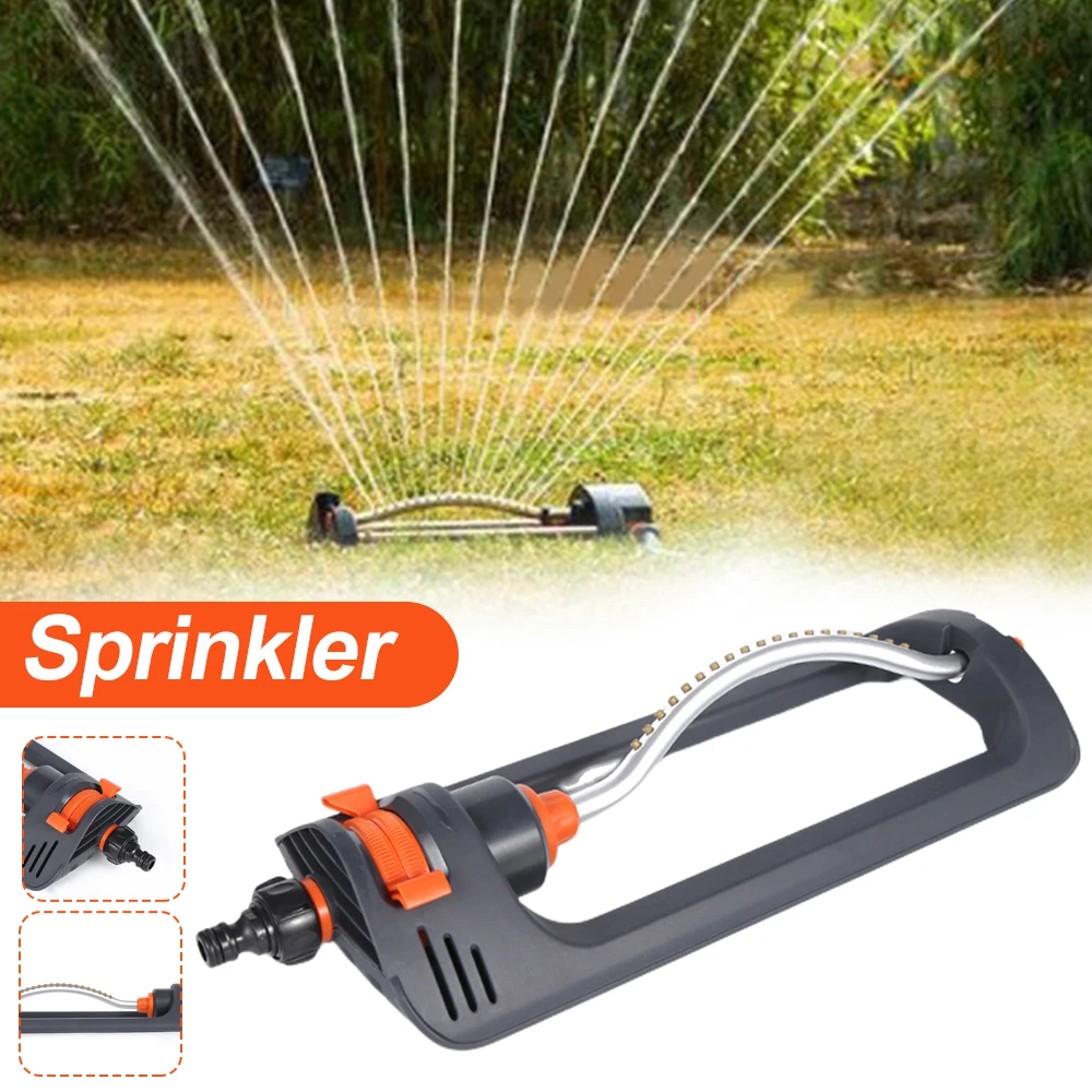 

Lawn Sprinkler Oscillating 4 Modes Watering Garden Sprinklers with 19 Hole Nozzle for Site Cooling/Lawn/Agricultural Irrigation