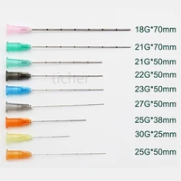 blunt tip micro cannula medical injection needle 18g 21g 22g 23g 25g 27g 30g plain ends notched endo needle tip syringe