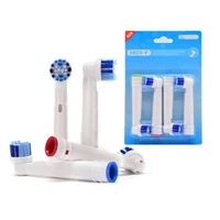 4pcsset electric toothbrush replacement heads for oral b precision clean3d whitefloss action sensitive tooth brush head