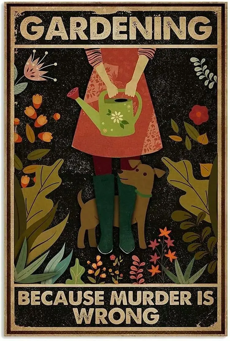 Ретро металлические алюминиевые жестяные знаки винтажные садоводство потому