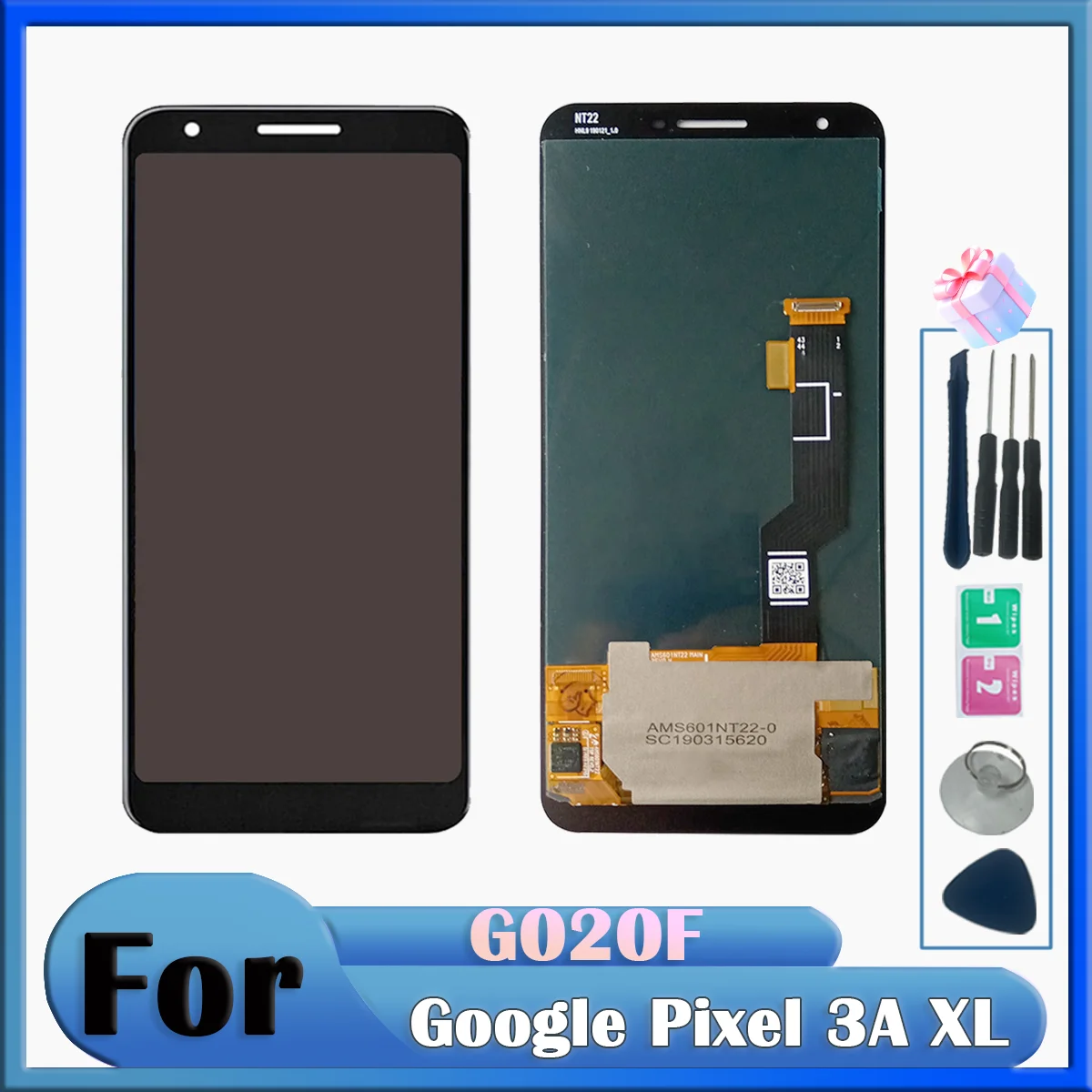 Новый OLED-дисплей Для Google Pixel 3a XL Емкостный Сенсорный Экран Дигитайзер Замена