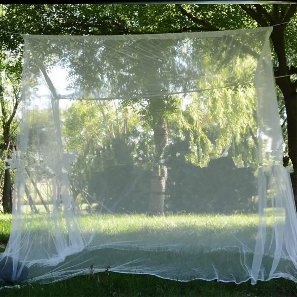 

200 X 200 X 180CM Outdoor Camping Mosquito Net Portable Double Compact And Lightweight Square Curtain Tent Travel Hanging Bed
