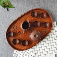 chinese storage tea tray solid wood table gong fu serve snacks kitchen tea tray breakfast food plateau home accessories ob50cp