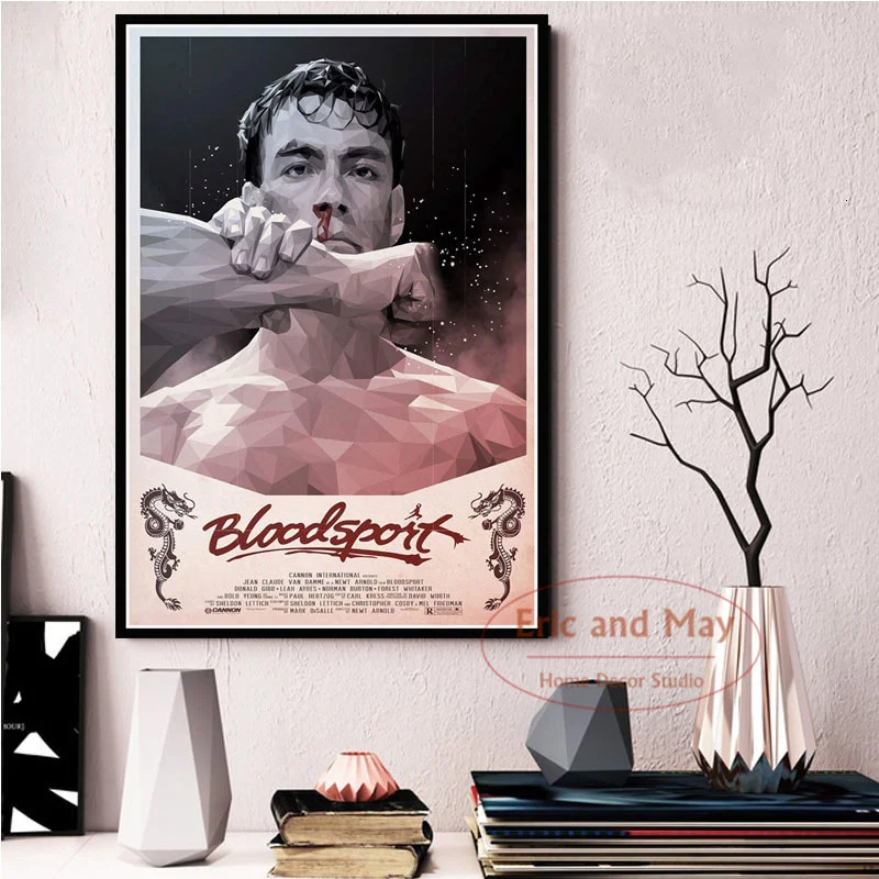 Винтажный кинофильм Дон-Клод кунг-фу постер на холсте для украшения дома 1988 |