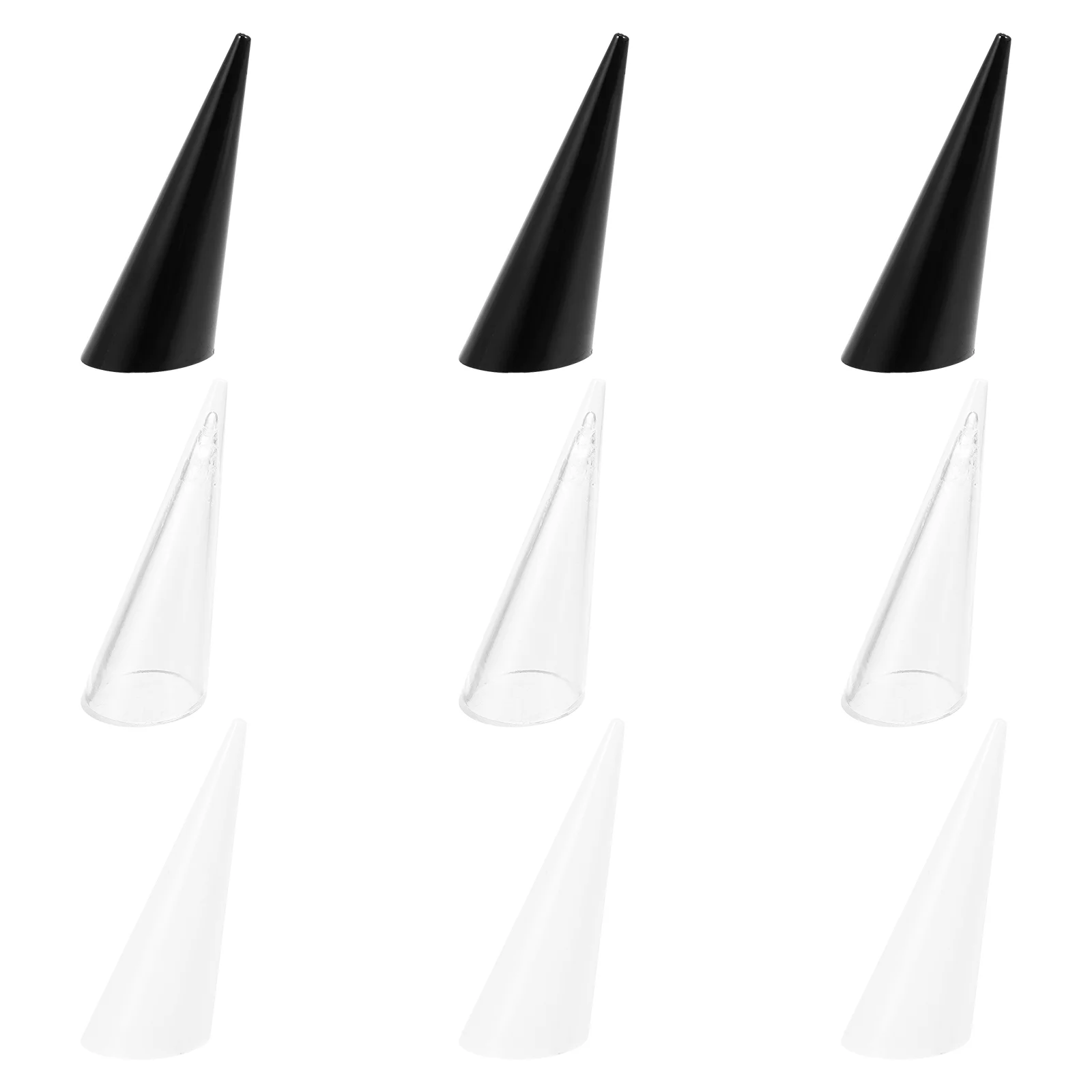 

Ring Display Stand Jewelry Cone Holder Finger Storage Organizer Rack Holders Shape Clear Tower Wedding Acrylic Rings Selling