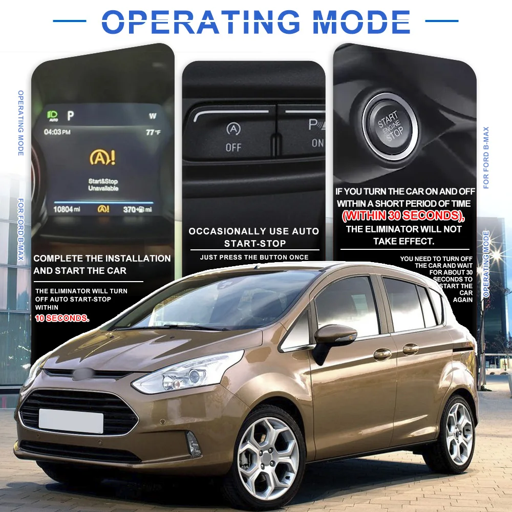 Выключатель автоматического запуска и остановки элиминатора для Ford Kuga 2011-2014 Focus