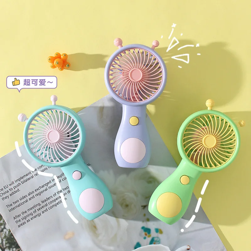 

Soft cute snail handheld mini portable rechargeable fan usb outdoor pocket small gift fan