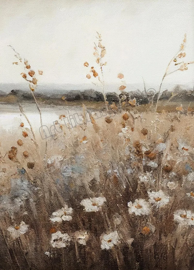 

Картина на холсте "Винтажный полевой цветок"