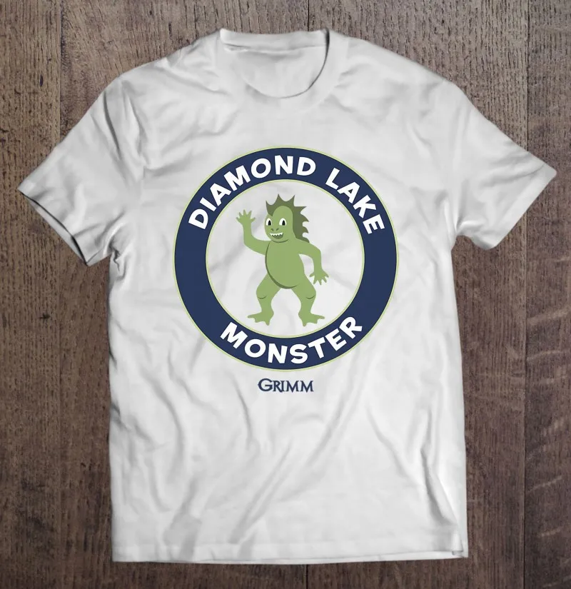 

Стандартная футболка Grimm Diamond Lake Monster, футболка, Мужская Эстетическая одежда, футболки с короткими рукавами для мужчин