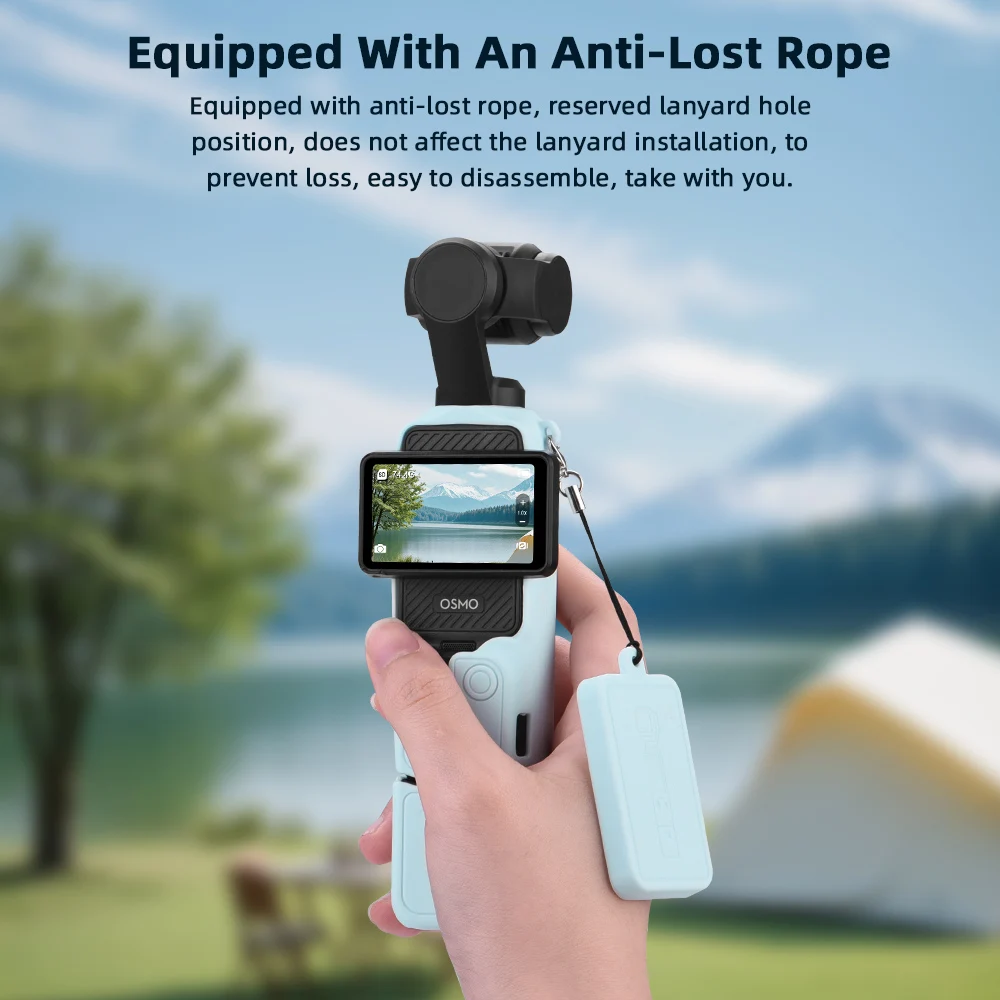 Чехол для DJI OSMO Pocket 3, силиконовый защитный чехол, защита от царапин, защита объектива для Pocket3, чехол для камеры, аксессуары (art.: 3920caef9ba09) - 3920caef9ba09