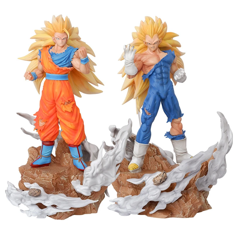 

Dragon Ball Z Anime Figure Super Saiyan 3 Son Goku Vegeta PVC Action Figures SSJ3 Statue Collection Figurine Model Toys Gifts