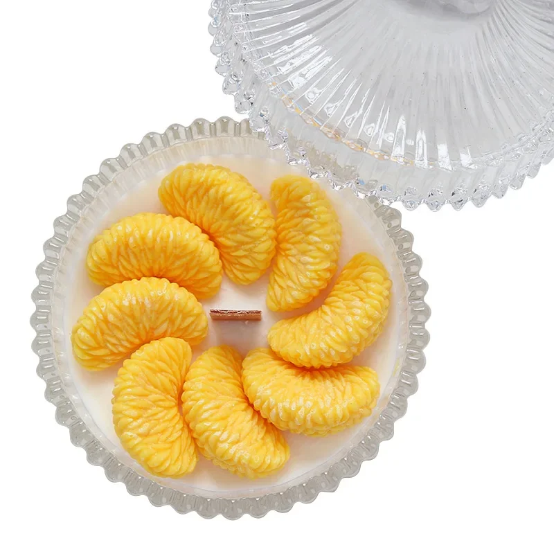 DIY форма для фруктового торта ароматерапевтических свечей 4 отверстия многоформа