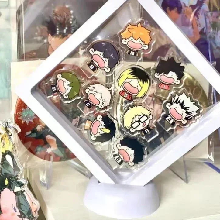 Аниме Haikyuu! Shoyo Hinata Kei Tsukishima Tobio Kageyama Oikawa Tooru Kozume Kenma косплей мини акриловый стоячий