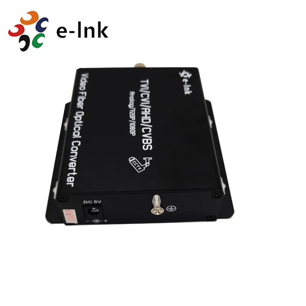 

1Ch AHD TVI CVI to Fiber Transceiver with RS485 Data for 1080P PTZ Camera