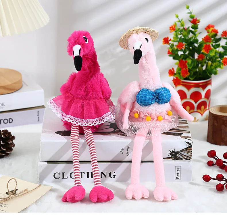 

1/2 Flamingo sit toy summer home garden decoration Girls women shopping mall store shelf decor Birthday wedding party favors
