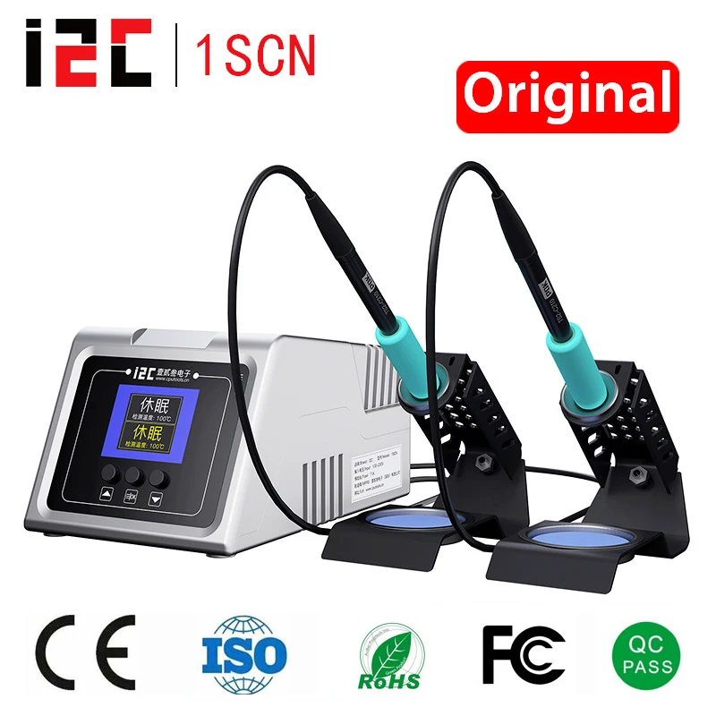 

Интеллектуальная двойная сварочная станция i2C 1SCN с паяльной ручкой C210/C115, электрическая паяльная станция для телефона