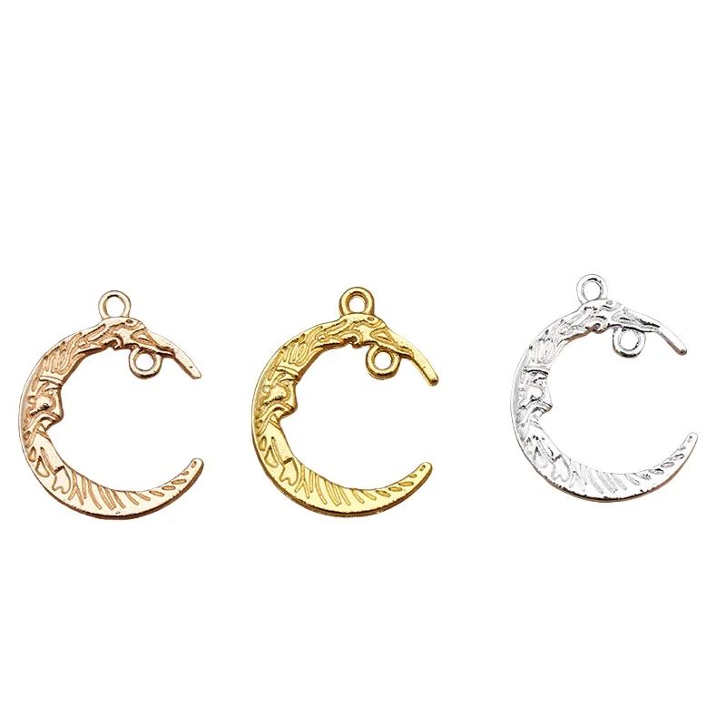 BoYuTe (50 шт./лот) 26*21 мм сплав луна подвески кулон DIY ювелирные аксессуары материалы