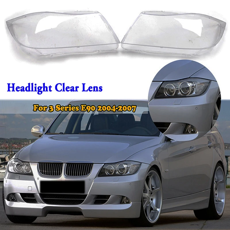 

Car Lampshade Head Light Lamp Transparent Lens Shell PC Mask For-BMW E60 E61 525I 530I 545I 550I 2003-2010