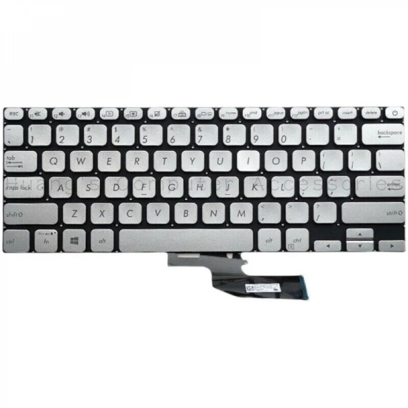Серебристая клавиатура SS+US с подсветкой для ноутбуков Asus S13 S330FA S330FN S330FL S330UA S330UN (art.: 3920dc8f508aa) - 3920dc8f508aa