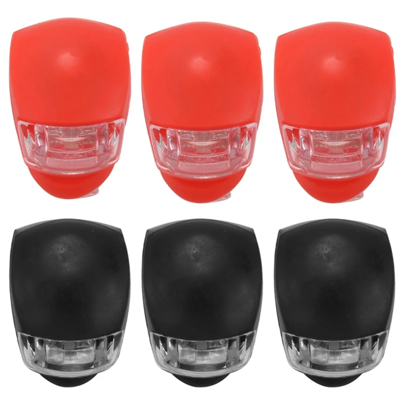 

Светильник вый фонарь для велосипеда, набор из 6 светодиодных фсветильник для велосипеда (3x LED White & 3x LED red светильник светодиодный, фонарь для...