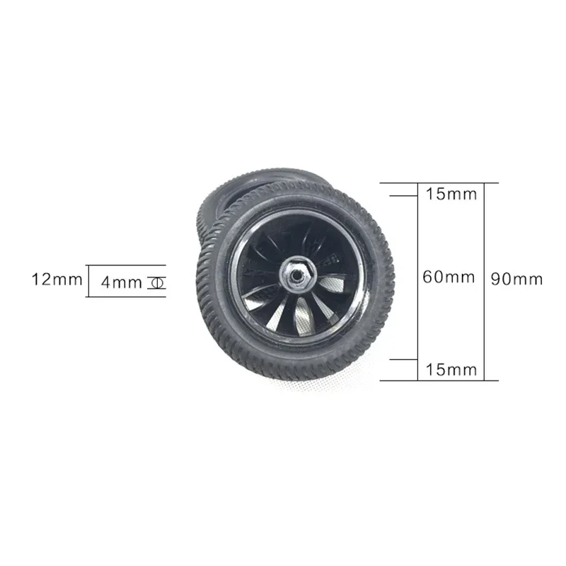 4 шт. 90 мм резиновые шины колесо для Wltoys 144001 124019 12428 104001 HBX 16889 SG1601 Детали обновления
