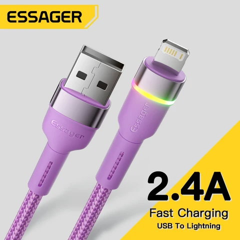 Кабель зарядный Essager USB для iPhone 13/12/11 Pro Max/XRS/8/7 Plus/6s