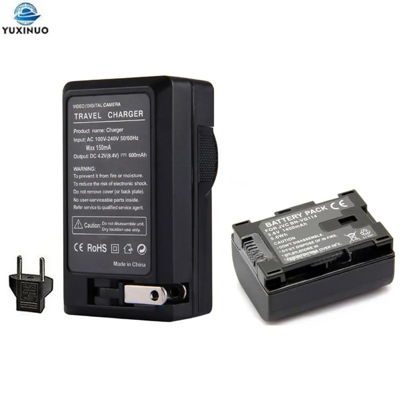 

3,6 V 1400mAh BN-VG114 BNVG114 Аккумулятор для камеры + зарядное устройство для JVC