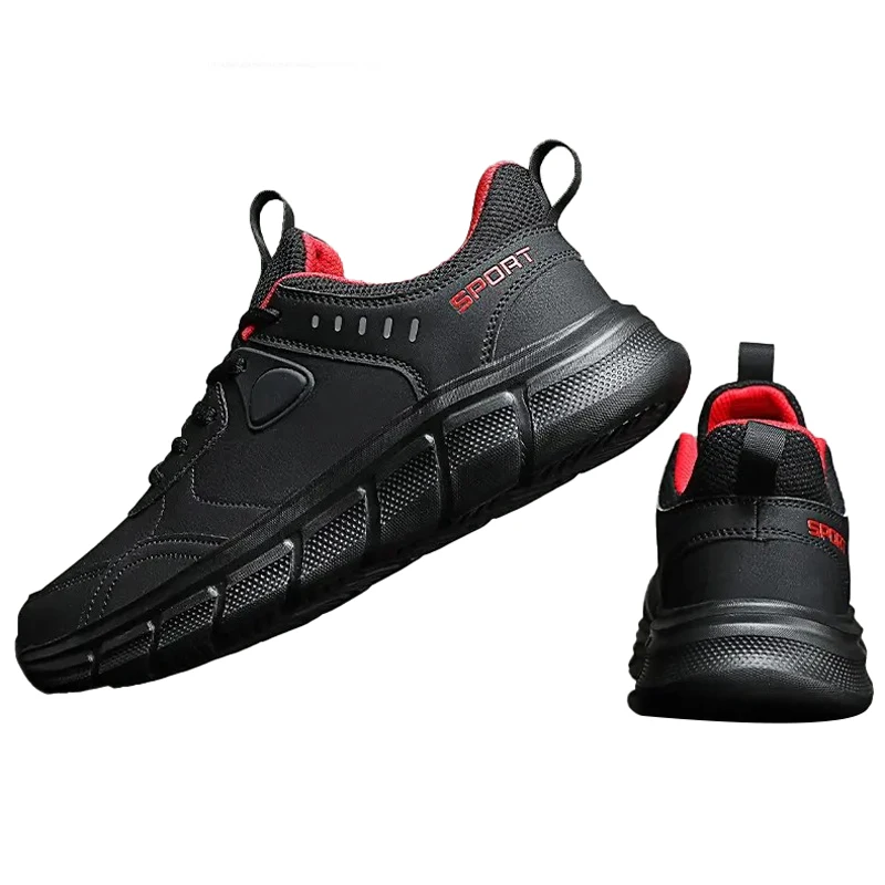 

Benboy Fashion Waterproof Leather Men's Shoes Outdoor Training Jogging Sports Shoes Comfortable Running Shoes Casual shoes 39-48