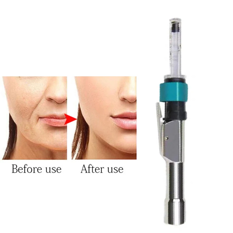 

Professional Face Skin Wrinkle Anti Aging, Ampuole Syringe 0.3ml Hyaluronic Acid Lip Filler No-Needle Injection Gun Hyaluron Pen