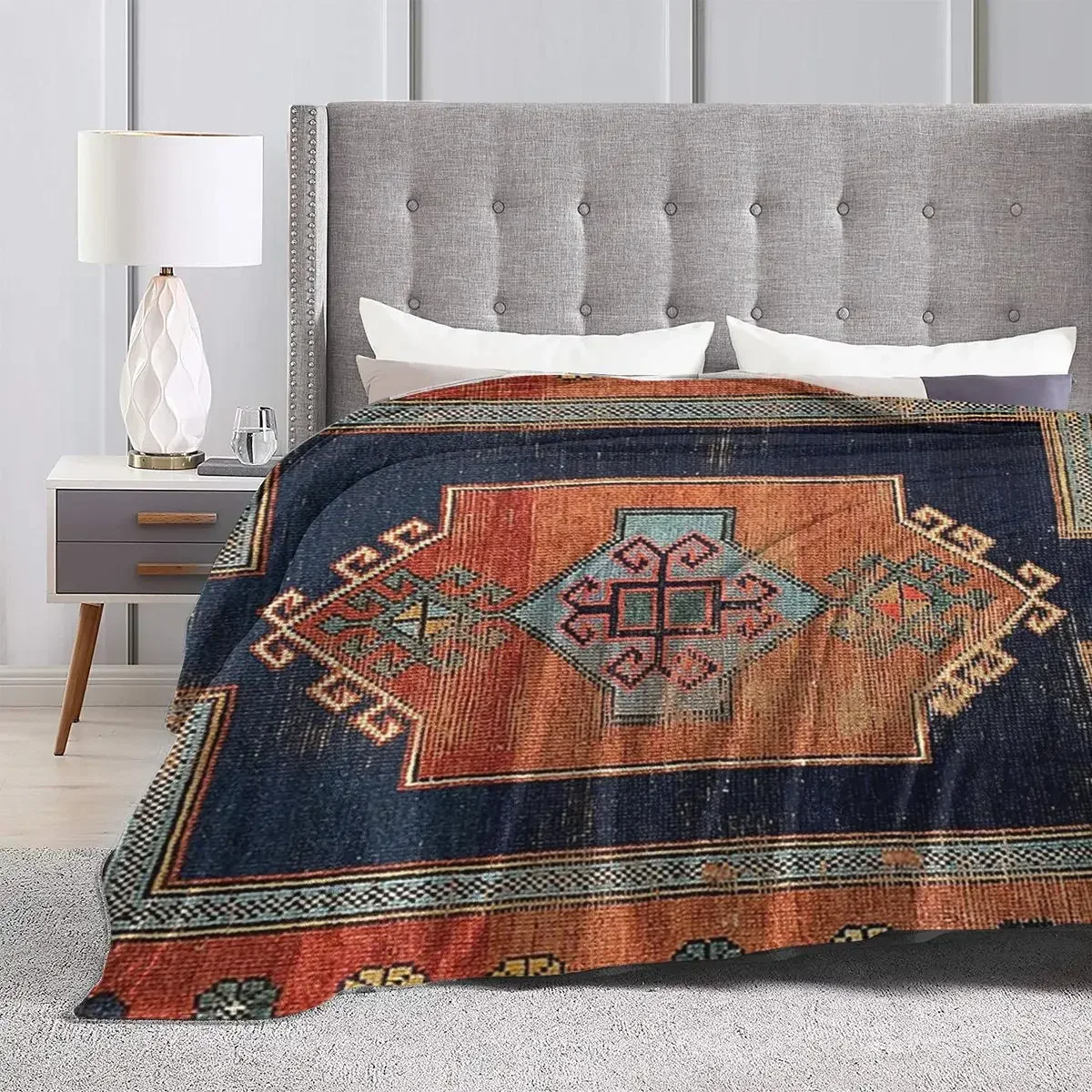 Фото Пододеяльник Flanelle в европейском стиле, мягкий теплый полиэфирный флис, идеально подходящий для пикников, путешествий №4