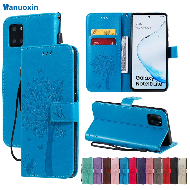 Кожаный чехол-книжка для Samsung Galaxy Note 20 Plus M11 A11 M31 A41 A21s A21 A01 A015F A81 M60S A91 M80S