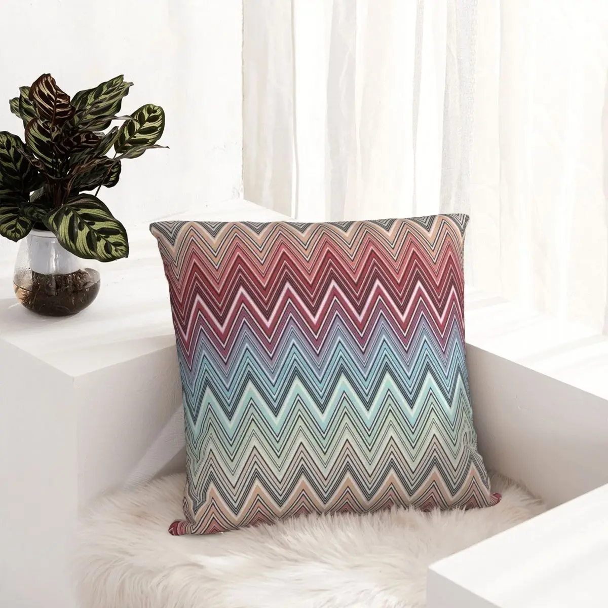 

Missoni Подушка Чехол для планшетов с абстрактным оформлением планшетов, декоративный чехол для дивана, кровати, автомобиля, простой