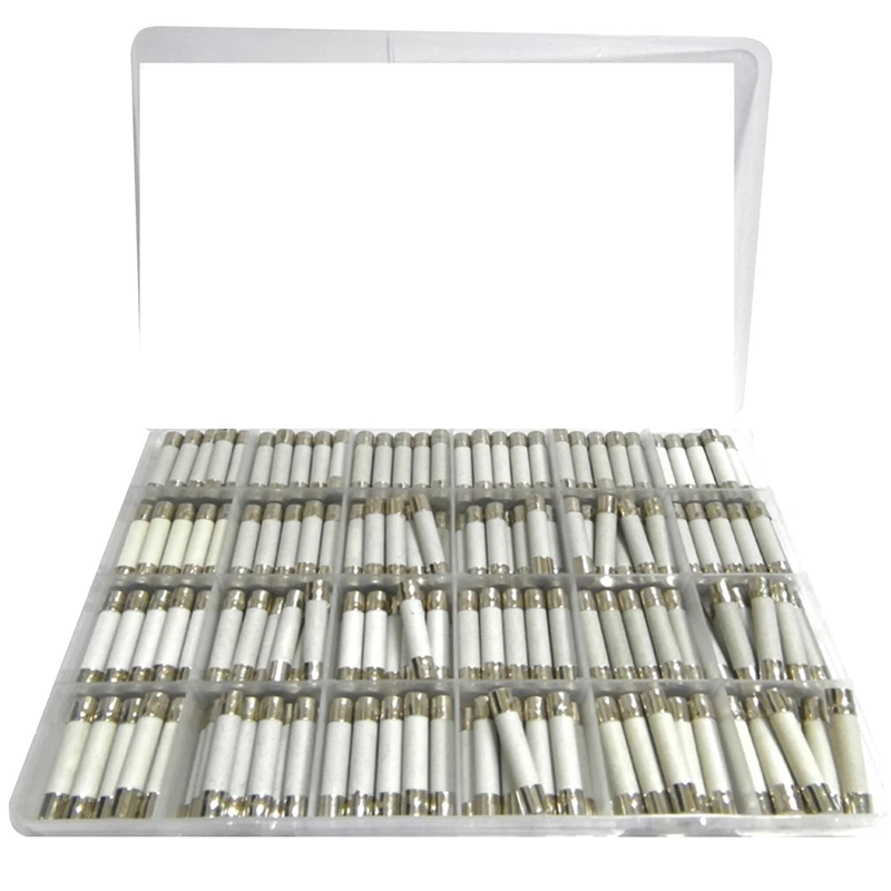 

360PCS 24 Specifications, 15 Each, 5X20 Fuse Tube Boxed Ceramic Fuse 0.1A-30A
