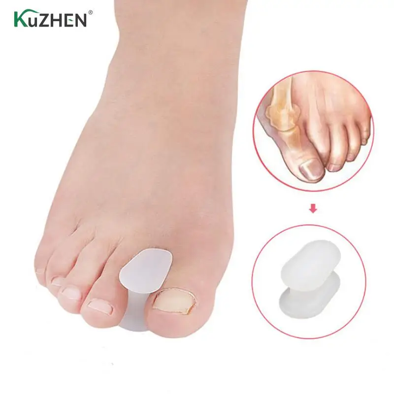 

2pcs/pair Silicone Gel Bunion Toe Corrector Orthotic Straightener Separator Foot Care Corrector Tools Daily Toe Bone Orthotics
