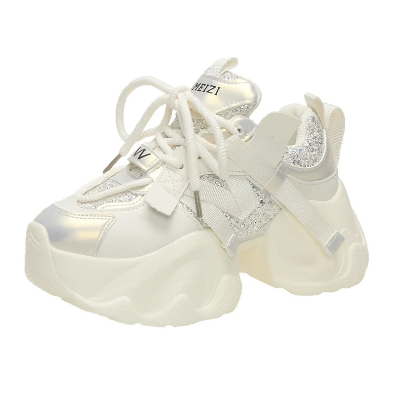 Кроссовки женские на толстой подошве Вулканизированная подошва повседневная