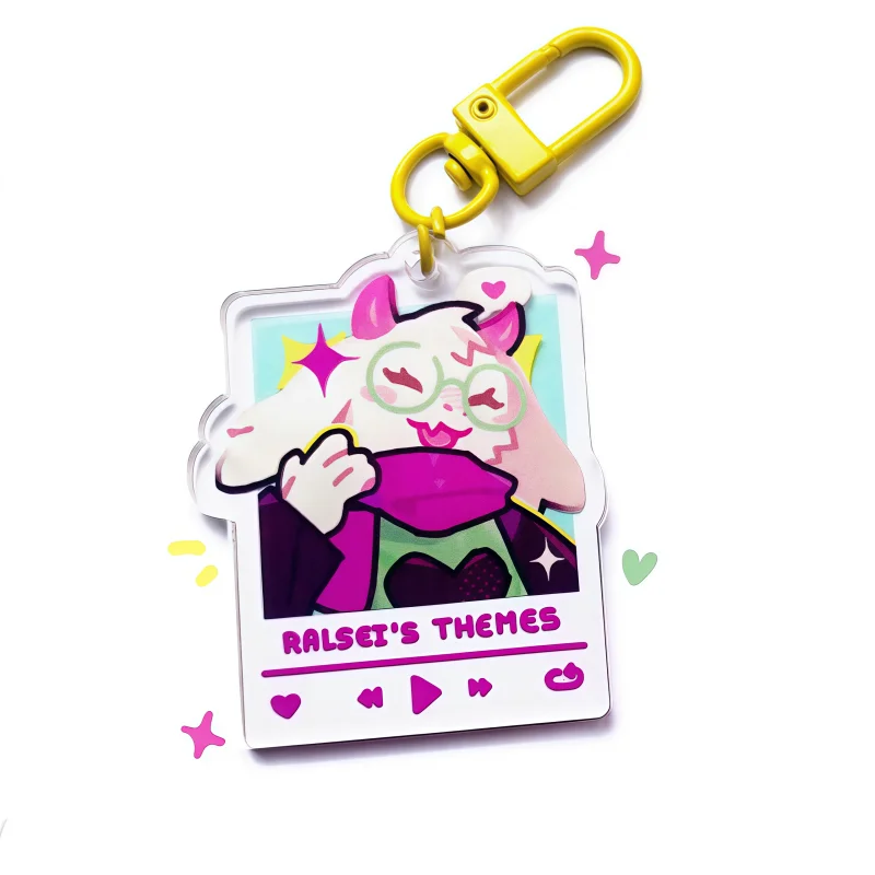 Фото Акриловый брелок De1tarune Kris Susie с персонажем игры, музыкальным плеером и фоторамкой, подвеска для рюкзака, подарок для фанатов игр №4