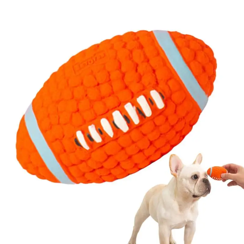 

Пищалка игрушка для собак, мяч, спортивный мяч, игрушки для прорезывания зубов голосом, шарики из натурального латекса и резины, мягкие надувные, прочные, для маленьких, средних и больших собак